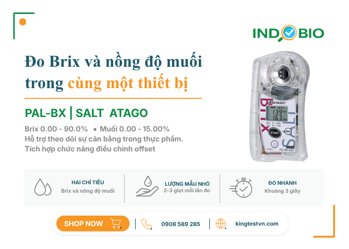 Máy đo Brix và nồng độ muối 2 trong 1 PAL-BX|SALT ATAGO